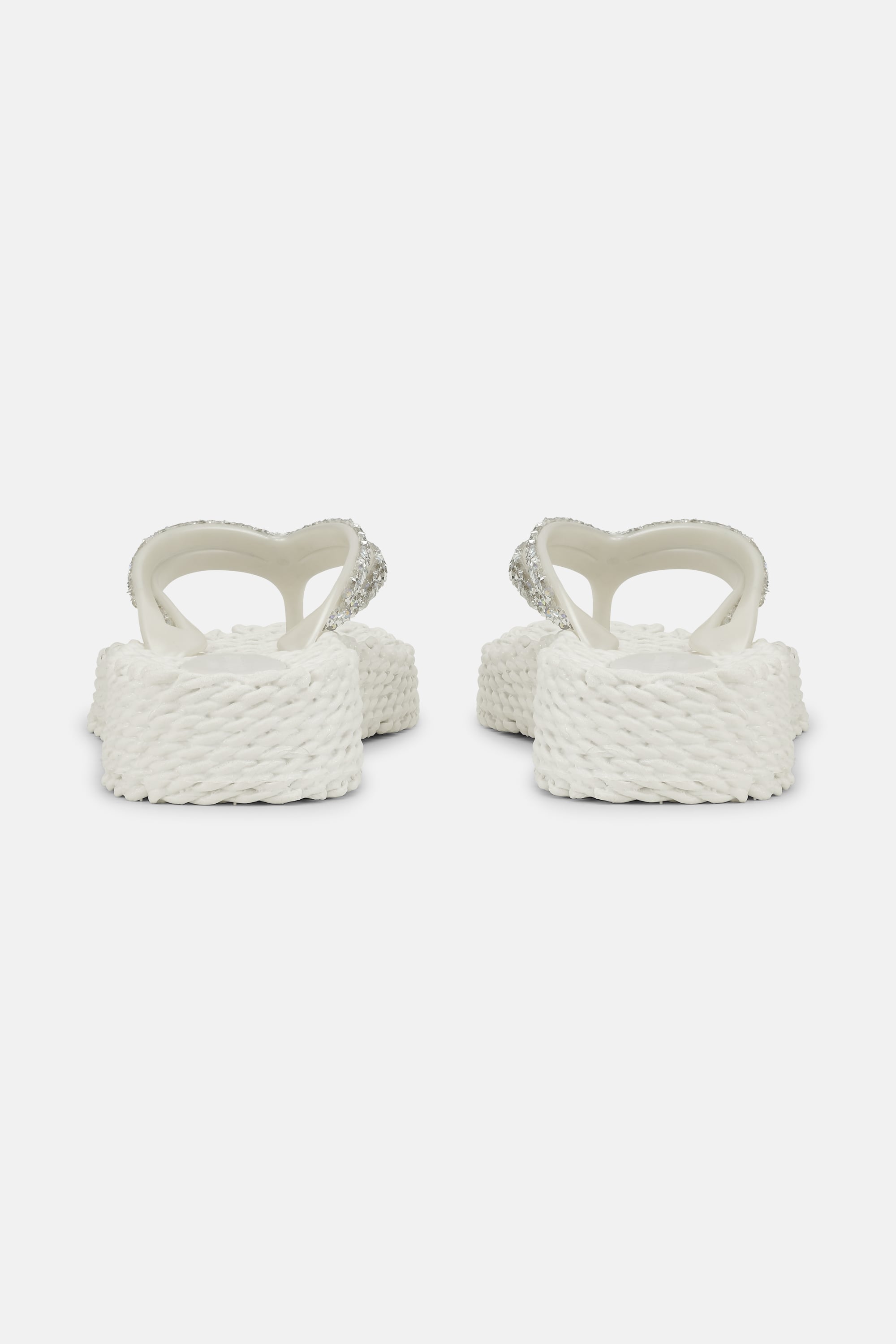 Platform Klipklapper Glimmersten - Creme